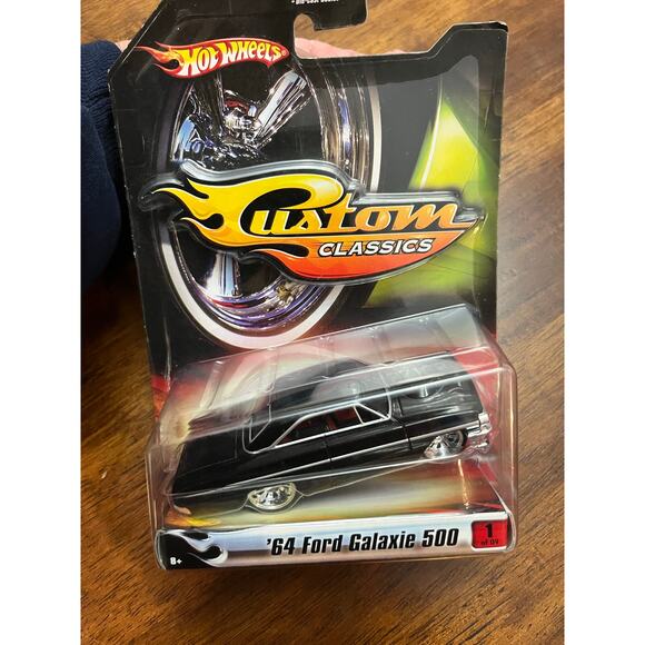 Hot Wheels c.2006 Custom Classics 64 Ford Galaxie 500 Black-NIB - Picture 1 of 4